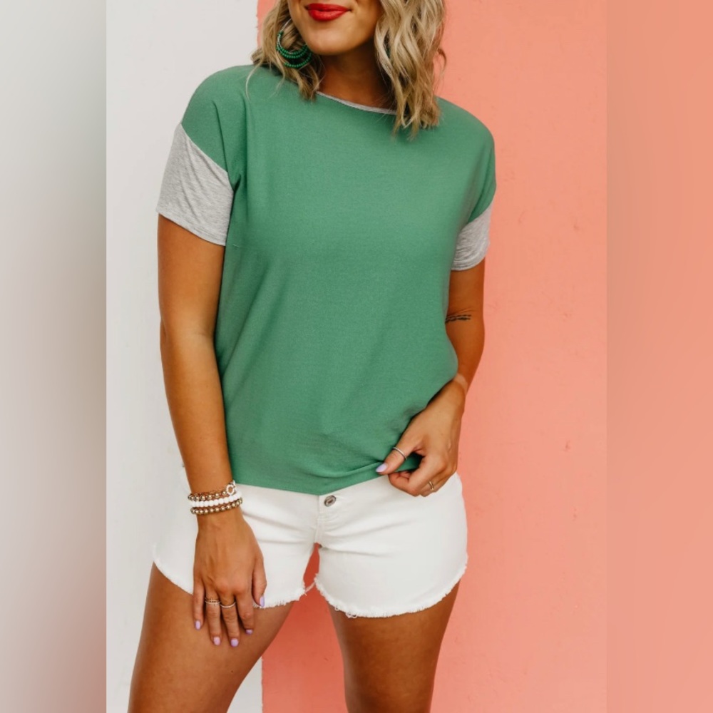 NEW Women’s Les Amis Fashion Renata Mixed Media Tee